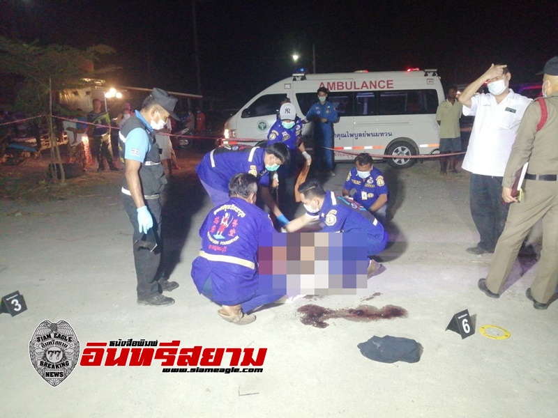 กาญจนบุรี-ทำทีรถเสียช่างออกมาดู กระหน่ำ​ยิง 9​ มม.ยิง 4​ นัด หนุ่มช่างซ่อมรถยนต์เสียชีวิตคาที่