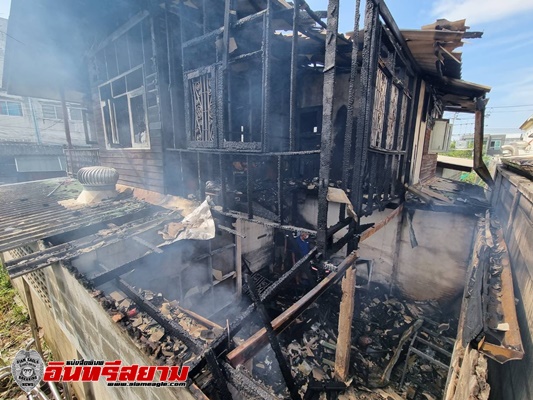 นนทบุรี-ลุงพิการตัดขา ถูกไฟคลอกดับคากองเพลิง 