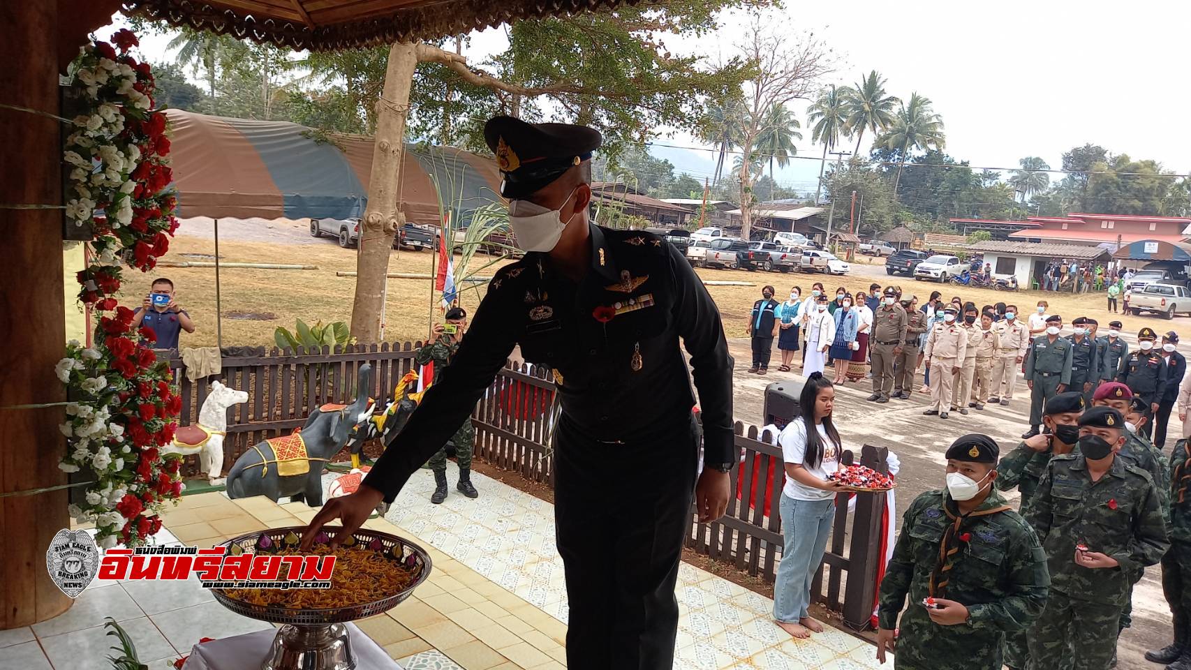ตาก-จัดพิธีรำลึกวีระชนกล้า เชิดชูวีรกรรมนักรบไทย ที่บ้านทหารผ่านศึก