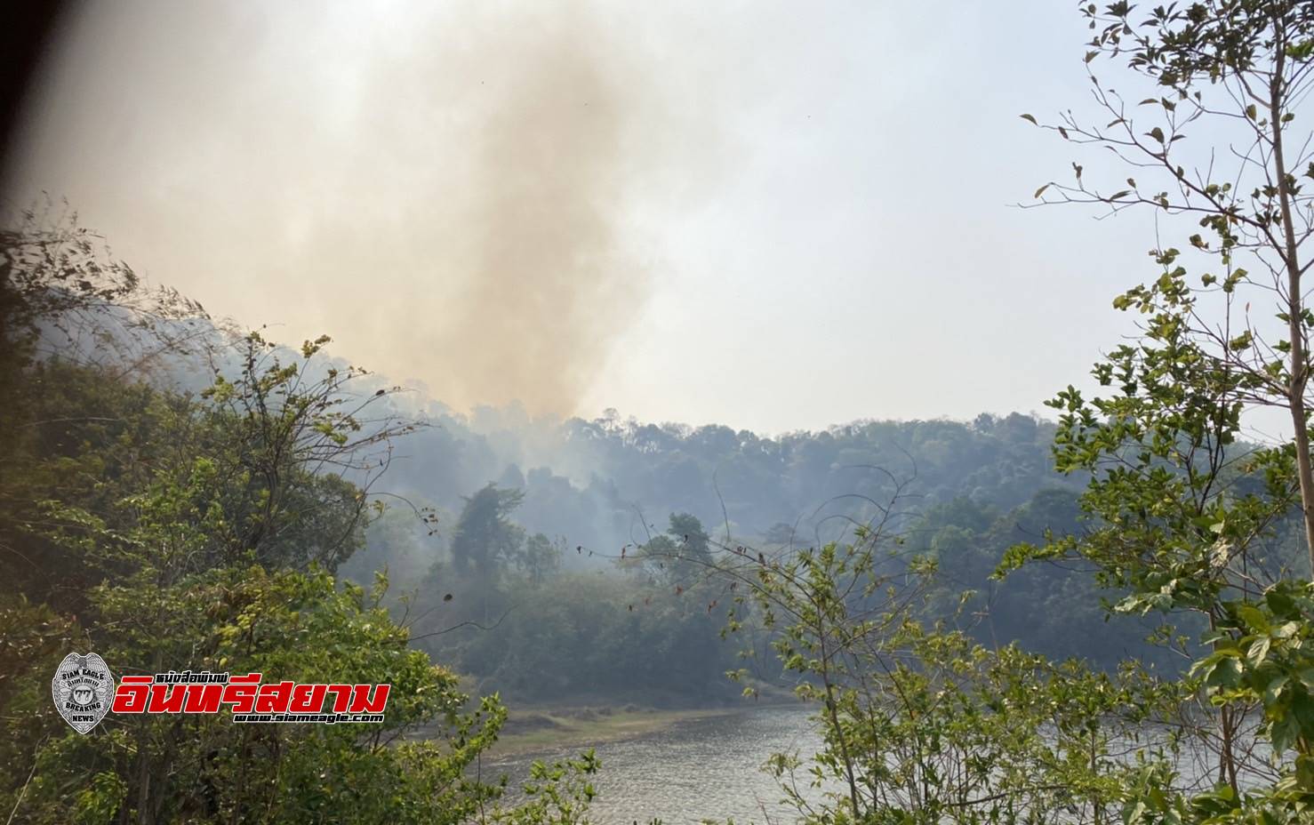ปราจีนบุรี-ไฟไหม้ป่า..วนอุทยานเขาอีโต้ล่วงเข้าวันที่ 5 แล้วยังคงลุกลามแดงฉาน..!!