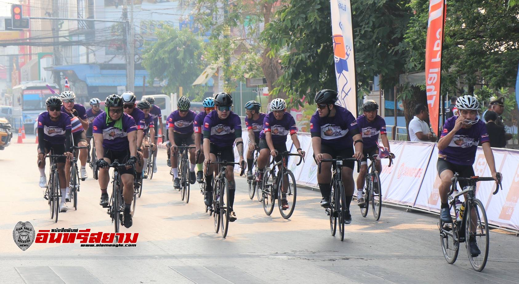 กาญจนบุรี-เปิดการแข่งขันจักรยานทางไกลนานาชาติ เฉลิมพระเกียรติ