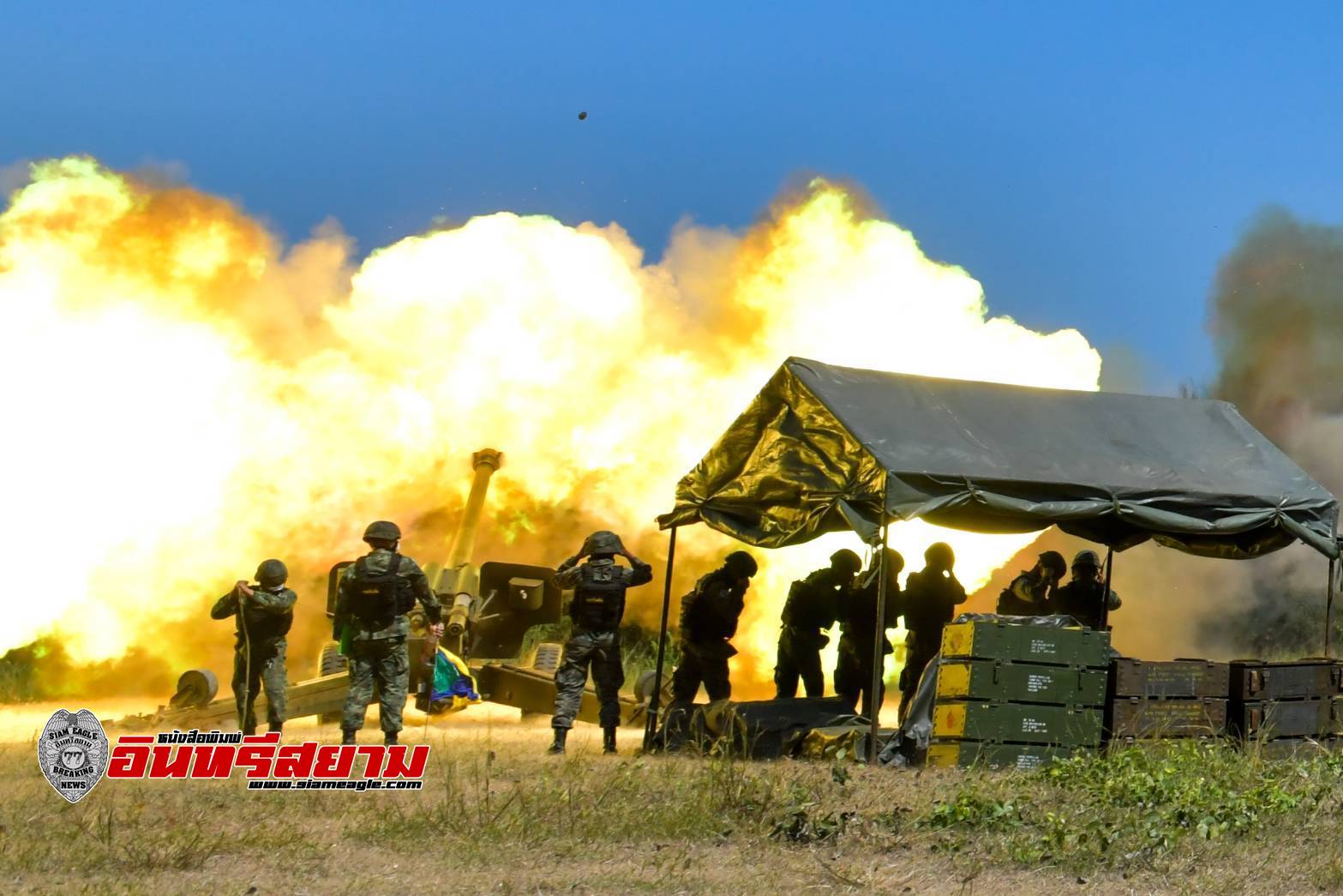 ชลบุรี-ผบ.ทร.ตรวจเยี่ยมการฝึกยิงอาวุธทางยุทธวิธี และการฝึกดำเนินกลยุทธ์ด้วยกระสุนจริง