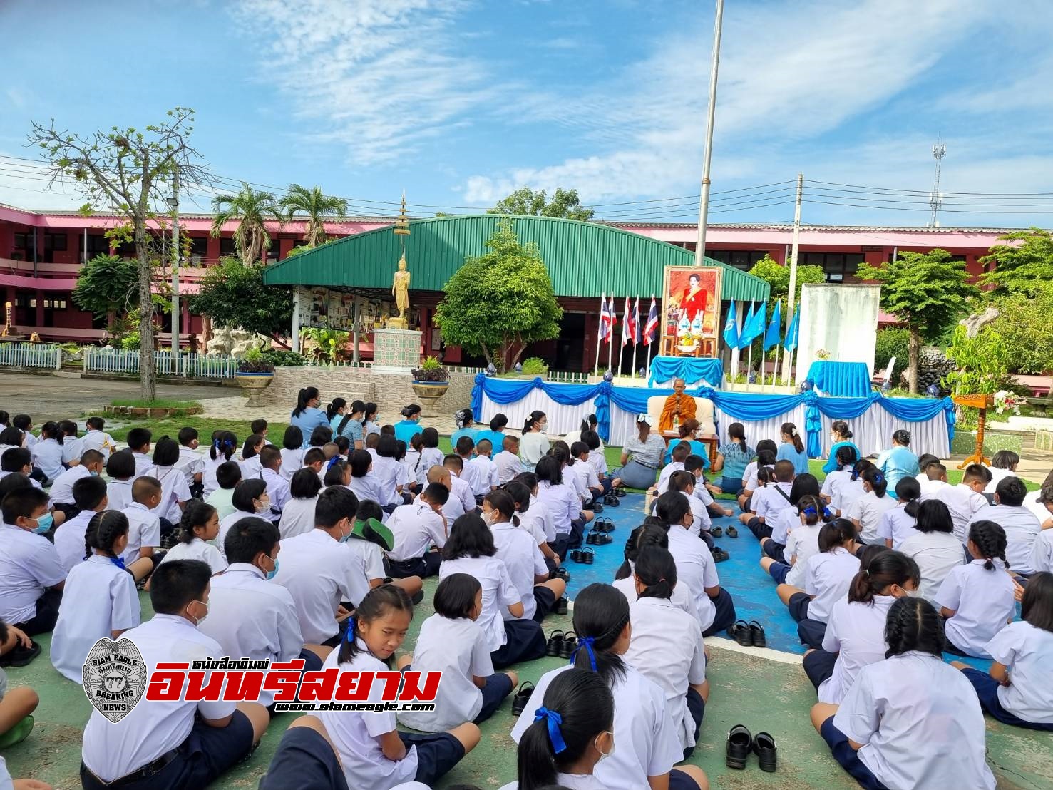 ปราจีนบุรี – วันแม่โรงเรียนสังกัดเทศบาลเมืองปราจีนฯนิมนต์พระมาเทศน์ “พระคุณแม่”