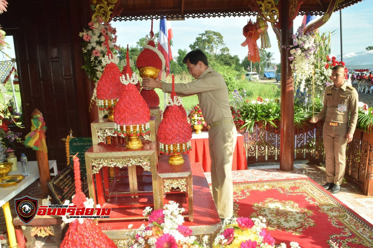 อยุธยา-วางพานพุ่มดอกไม้สดและบวงสรวงสักการะ เนื่องในวันชนะศึกสมเด็จพระเจ้าตากสินมหาราช ครบ 256 ปี อยุธยา-วางพานพุ่มดอกไม้สดและบวงสรวงสักการะ เนื่องในวันชนะศึกสมเด็จพระเจ้าตากสินมหาราช ครบ 256 ปี