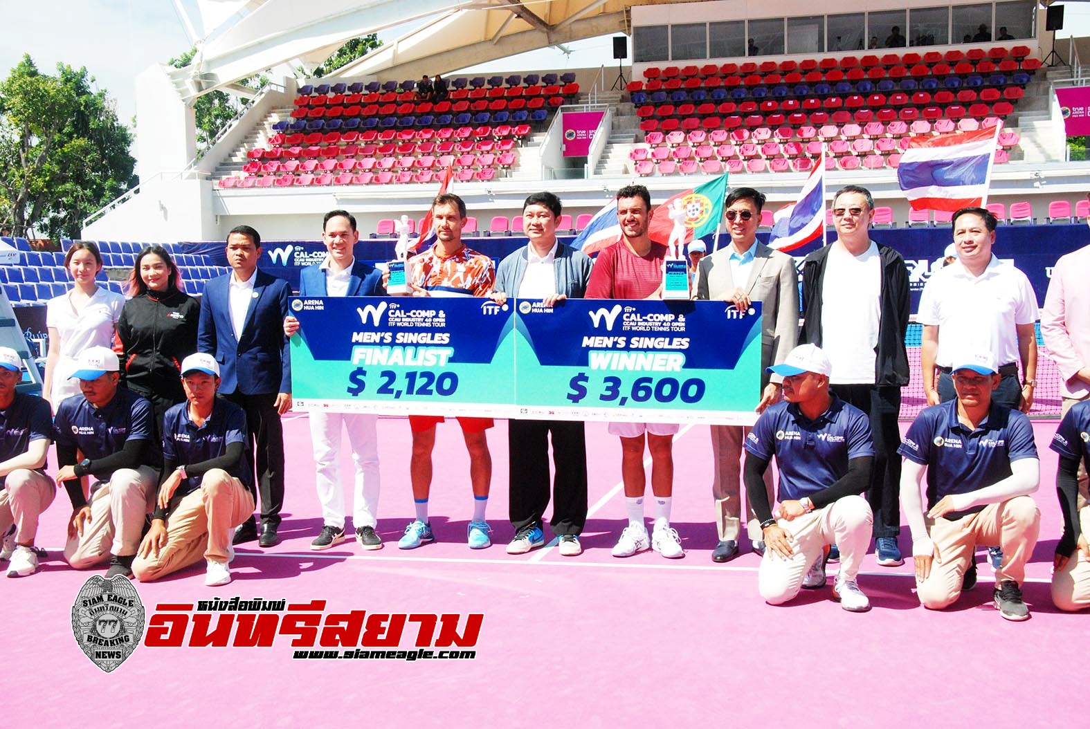 ประจวบคีรีขันธ์-“กอนกาโล โอลิเวียร่า” จากโปรตุเกส คว้าแชมป์ชายเดี่ยวเทนนิสไอทีเอฟที่หัวหิน ประจวบคีรีขันธ์-“กอนกาโล โอลิเวียร่า” จากโปรตุเกส คว้าแชมป์ชายเดี่ยวเทนนิสไอทีเอฟที่หัวหิน