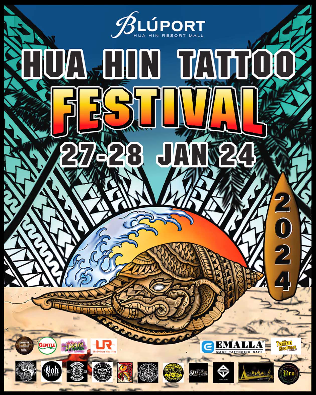 ประจวบคีรีขันธ์-บลูพอร์ต จัดใหญ่ “Hua Hin Tattoo Festival 2024” ค้นหาสุดยอดลายสักจากช่างสักฝีมือระดับโลก