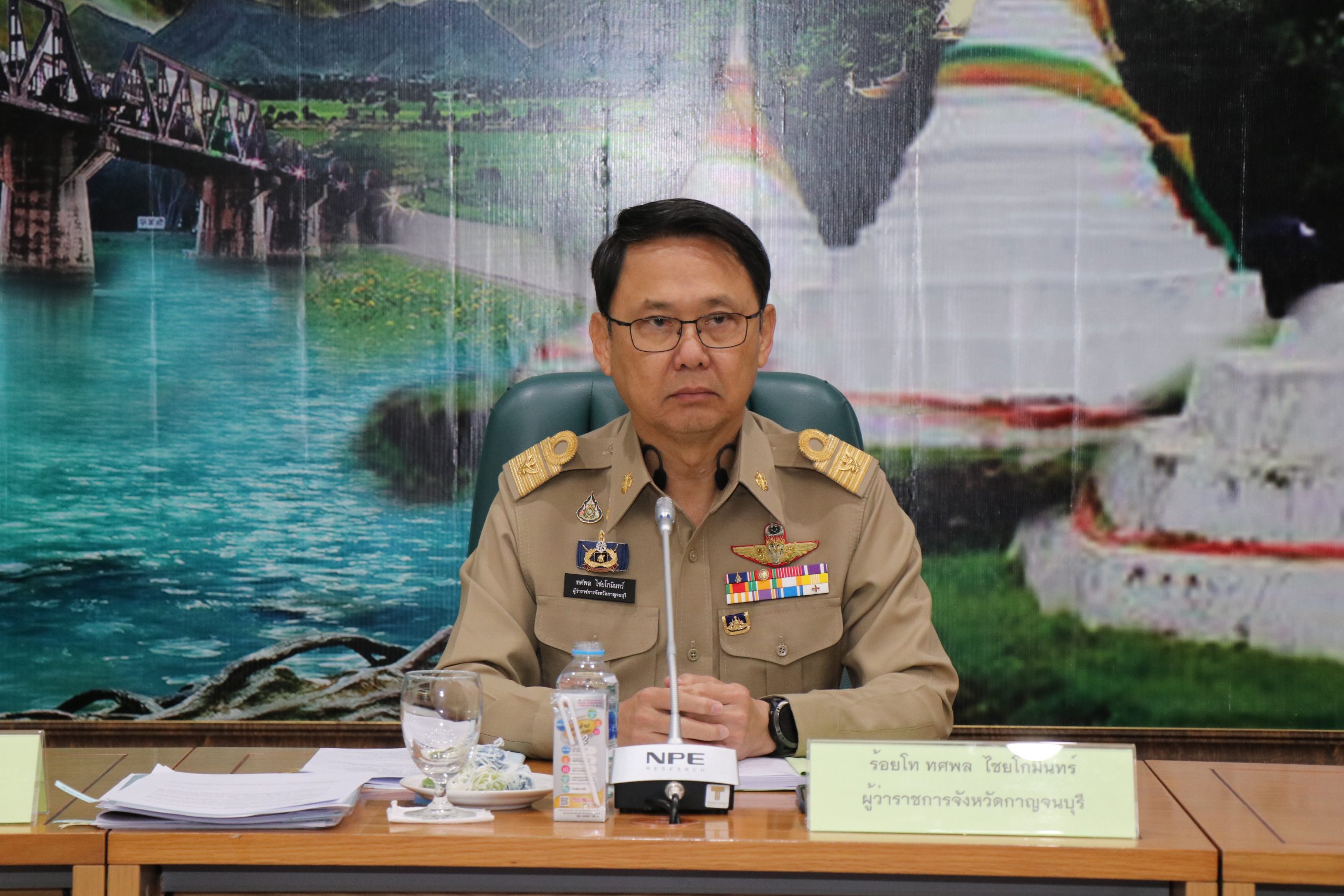 กาญจนบุรี-ผู้ว่าฯ ติดตามการดำเนินงานของส่วนราชการ