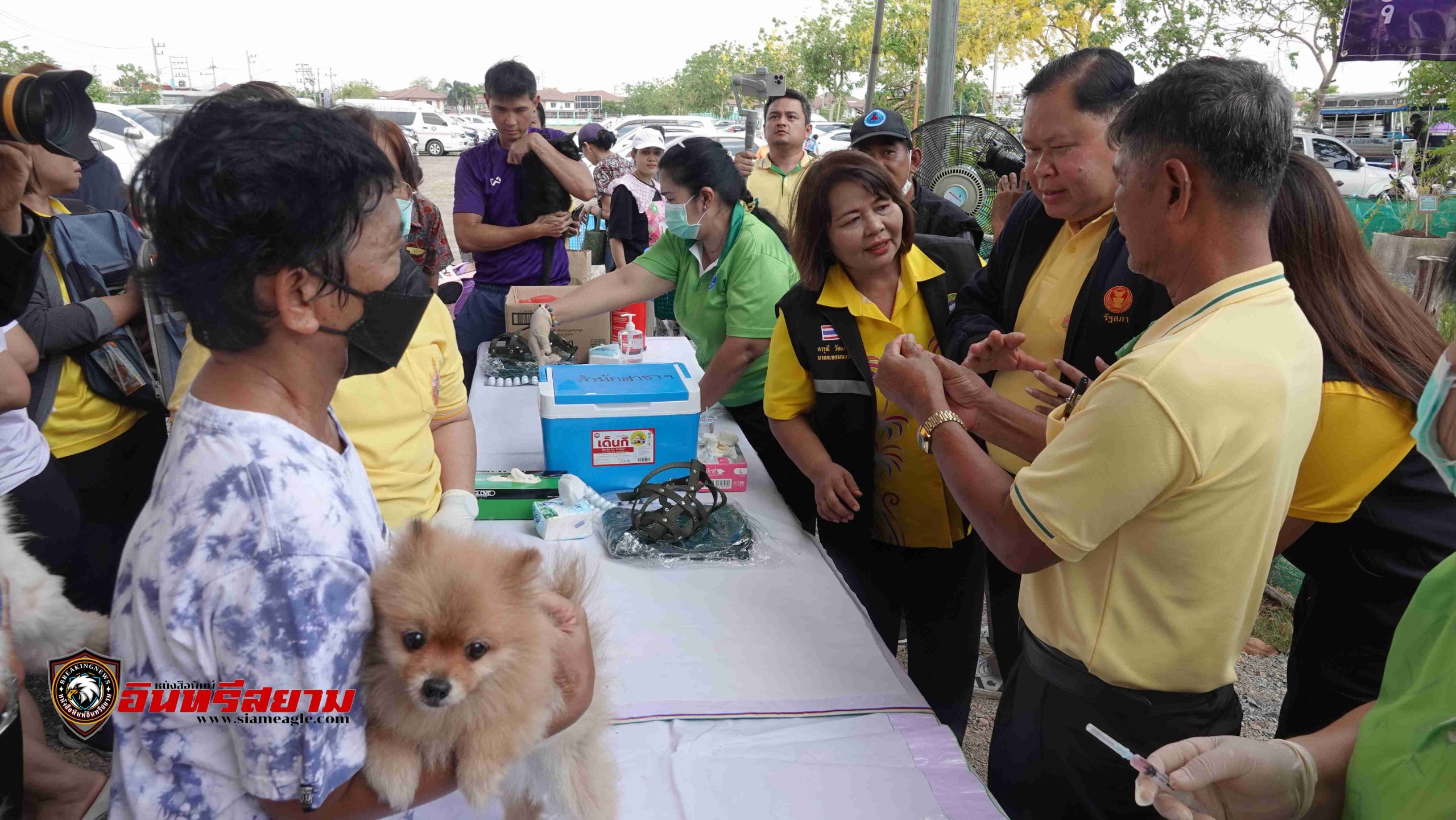 ปทุมธานี-อดีตรัฐมนตรีเร่งรัดกำจัดโรคพิษสุนัขบ้าที่เทศบาลเมืองลำสามแก้ว