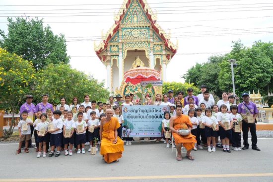 สุพรรณบุรี-เวียนเทียนต้นไม้..วิถีใหม่ลดโลกร้อนลดควันลดมลพิษ